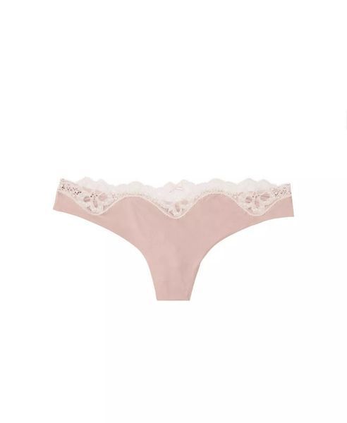 Трусики стринги Victoria's Secret Dream Angels Satin & Lace Thong Panty 24549561 фото