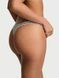 Трусики стрінги Victoria's Secret The Lacie Lace Ultra-Mini Scoop Thong Panty Coconut White &mdash; фото , вигляд з різних ракурсів