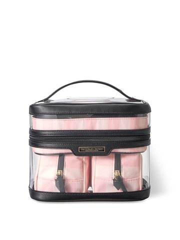 Косметичка Victoria's Secret 4 в 1 Makeup Bag Pink Stripe 26243274 фото