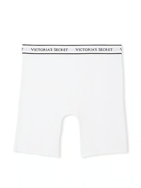 Бавовняні Трусики Victoria's Secret Cotton Logo Cotton High-Waist Boxer Brief  &mdash; основне фото товару, вигляд спереду