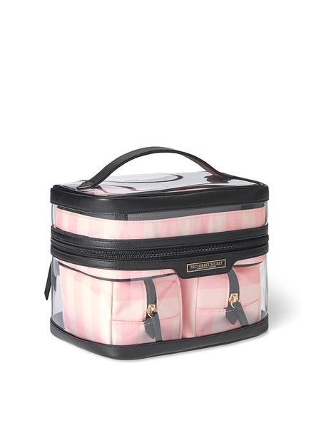 Косметичка Victoria's Secret 4 в 1 Makeup Bag Pink Stripe 26243274 фото