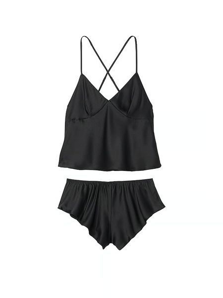 Піжама з шортами Victoria's Secret Satin Open-Back Cami & Shorts Set &mdash; основне фото товару, вигляд спереду
