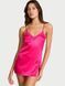 Пеньюар Victoria's Secret Tease Satin Lace Trim Mini Slip Dress Enchanted Pink &mdash; фото , вигляд з різних ракурсів