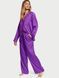 Піжама Сатинова Victoria's Secret Satin Long Pajama Set Violet &mdash; фото , вигляд з різних ракурсів