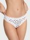 Трусики Victoria's Secret Cotton Lace-Waist Bikini Panty Vs White Dot 27271878 фото 1