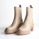 Жіночі ботинки Zara Womens Ankle Boots Ecru Ivory Track Soles Chelsea , Бежевий, 39 EUR