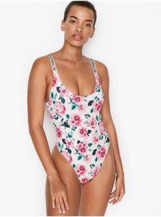 Купальник монокини Victoria's Secret So Rose Shine Strap One-piece 26291342 фото