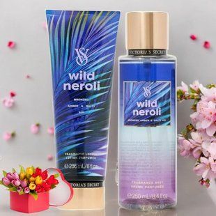 Подарунковий набір Victoria's SecretWild Neroli Midnight Heatwave Fragrance Mist + Lotion &mdash; основне фото товару, вигляд спереду