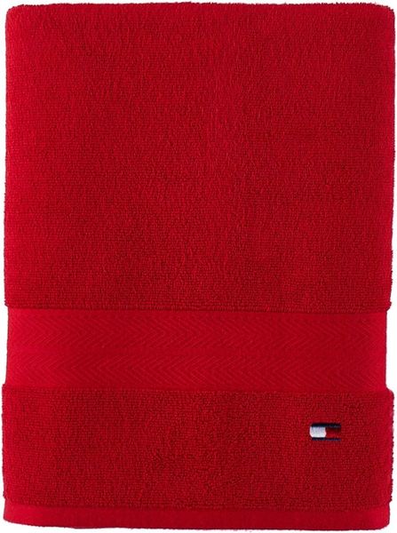 Рушник Tommy Hilfiger банний Modern American Solid Cotton Red TH-001  фото