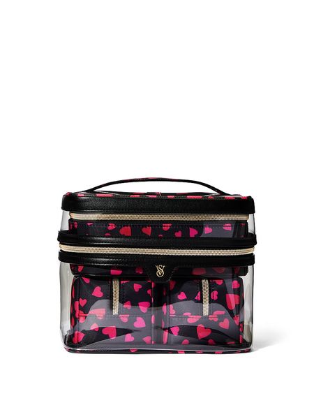 Косметичка Victoria's Secret 4 в 1 Makeup Bag Pink Hearts 26723823 фото