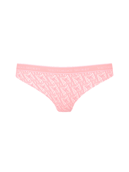 Трусики стрінги Victoria's Secret Cotton Logo Thong Panty &mdash; основне фото товару, вигляд спереду