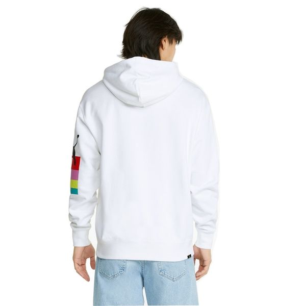 Худі чоловіче Puma Brand Love Multiplacement Hoodie White 476123 фото