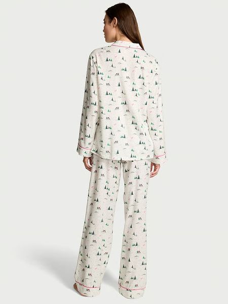 Фланелева піжама Victoria's Secret Flannel Long Pajama Set &mdash; основне фото товару, вигляд спереду
