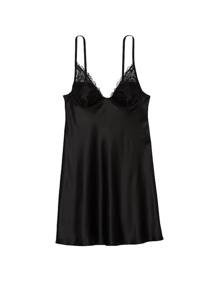 Пеньюар Victoria's Secret Fishnet Ziggy Slip Black 26707197 фото