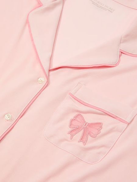 Піжама Модал Victoria's Secret SoSoft&trade; Modal Bow Long Pajama Set &mdash; основне фото товару, вигляд спереду