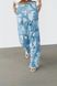 Костюм жіночий ZARA Paisley Print Shirt & Wide-Leg Trousers , Блакитний, S