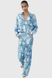 Костюм жіночий ZARA Paisley Print Shirt & Wide-Leg Trousers , Блакитний, S