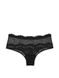 Трусики чікі Victoria's Secret Lace & Mesh Cheeky Panty, Чорний, S