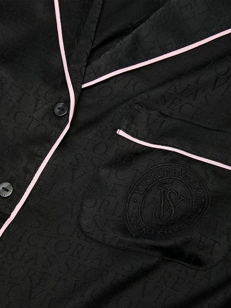 Піжама Сатинова Victoria's Secret Glazed Satin Short Pajama Set &mdash; основне фото товару, вигляд спереду