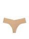 Безшовні трусики Victoria's Secret No-Show Cotton Thong Panty Praline &mdash; фото , вигляд з різних ракурсів