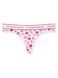 Набір Victoria's Secret Сатинова Піжама Glazed Satin Heart Short Pajama Set + Трусики White Kisses Thong Knickers &mdash; фото , вигляд з різних ракурсів