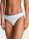 Трусики стрінги Victoria's Secret Exploded Logo Cotton Thong Panty Linen Blue Gingham &mdash; фото , вигляд з різних ракурсів