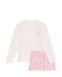 Фланелева піжама Victoria's Secret Flannel Long-Sleeve Tee-Jama Set &mdash; фото , вигляд з різних ракурсів