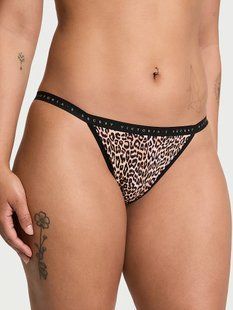 Трусики бикини Victoria's Secret Stretch Cotton String Bikini Panty 26879457 фото