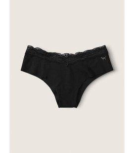 Трусики безшовні Victoria's Secret PINK Black Cheeky Panty &mdash; основне фото товару, вигляд спереду