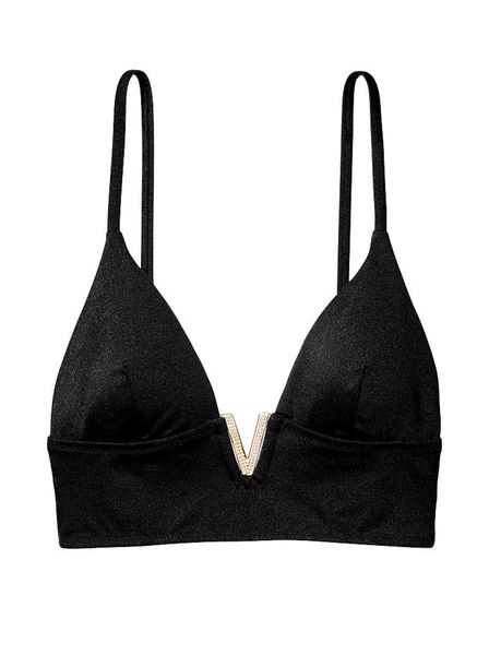 Купальник Victoria’s Secret V-Hardware Bralette Bikini Top & Brazilian bottom  26378414-26378505 фото