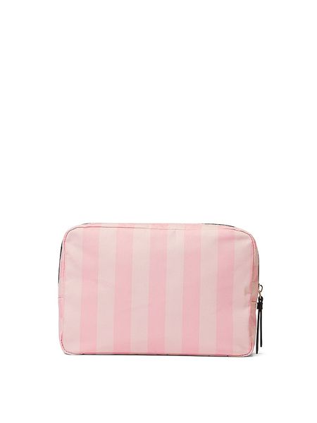 Косметичка Victoria's Secret Travel Makeup Pouch Pink Stripe 26772829 фото