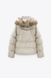 Куртка жіноча Zara Water and Wind Protection Puffer Jacket With a Detachable Hood, Бежевий, L