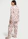 Подарунковий набір Victoria's Secret Піжама Satin Long Pajama Set Red Hearts + Лосьйон для тіла  Bare Vanilla Daydream Lotion &mdash; фото , вигляд з різних ракурсів