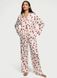 Подарунковий набір Victoria's Secret Піжама Satin Long Pajama Set Red Hearts + Лосьйон для тіла  Bare Vanilla Daydream Lotion &mdash; фото , вигляд з різних ракурсів