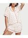 Подарунковий набір Victoria's Secret Піжама (сорочка + шорти) Modal Short PJ Set + Спрей для тіла Rich Honeysuckle Apricot &mdash; фото , вигляд з різних ракурсів