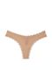 Комплект білизни Victoria's Secret Dream Angels Smooth & Lace Lightly Lined Classic Coverage Demi Bra  & Lace-Trim Thong Panty Praline, Праліне, 36, B, S