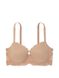 Комплект білизни Victoria's Secret Dream Angels Smooth & Lace Lightly Lined Classic Coverage Demi Bra  & Lace-Trim Thong Panty Praline, Праліне, 36, B, S