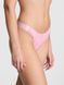 Трусики стрінги Victoria's Secret PINK Logo Cotton Shine High-Leg Thong Panty &mdash; основне фото товару, вигляд спереду