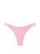 Трусики стрінги Victoria's Secret PINK Logo Cotton Shine High-Leg Thong Panty &mdash; фото , вигляд з різних ракурсів