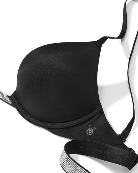 Бюстгальтер Victoria's Secret BARE Plunge Convertible Shine Bra Set Black 26643210 фото