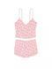 Подарунковий набір Victoria's Secret Піжама Modal & Lace Cropped Cami Set + Спрей для тіла Snowdrift Fragrance Mist &mdash; фото , вигляд з різних ракурсів