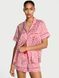 Піжама Сатинова Victoria's Secret Signature Satin Short Pajama Set white &mdash; фото , вигляд з різних ракурсів