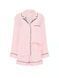 Піжама Victoria's Secret Signature Satin Long-Sleeve Short Pajama Set Pink Stripe &mdash; фото , вигляд з різних ракурсів