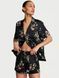 Піжама Victoria's Secret Signature Satin Short Pajama Set Black Botanical &mdash; фото , вигляд з різних ракурсів