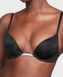 Бюстгальтер Victoria's Secret BARE Plunge Convertible Shine Bra Set Black, Чорний, 34, B