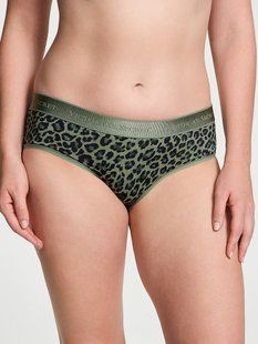 Трусики Victoria&rsquo;s Secret Logo Hiphugger Panty Green Leopard 26878327 фото