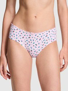 Трусики в рубчик Victoria's Secret PINK Cotton Back-Tie Cheeky Panty 26863734 фото