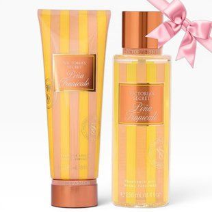 Подарунковий набір Victoria's Secret Pina Tropicale Fragrance Mist + Lotion  &mdash; основне фото товару, вигляд спереду
