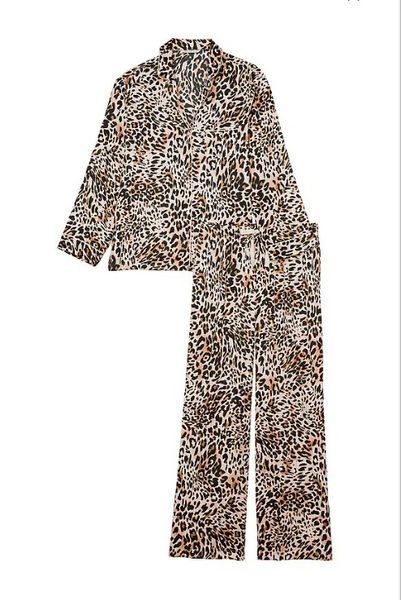Піжама Victoria's Secret Satin Long Pajama Set &mdash; основне фото товару, вигляд спереду