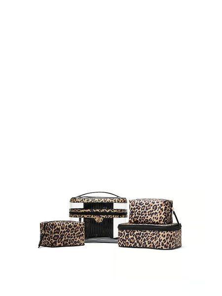 Косметичка Victoria's Secret 4 в 1 Makeup Bag Leopard 26859117 фото